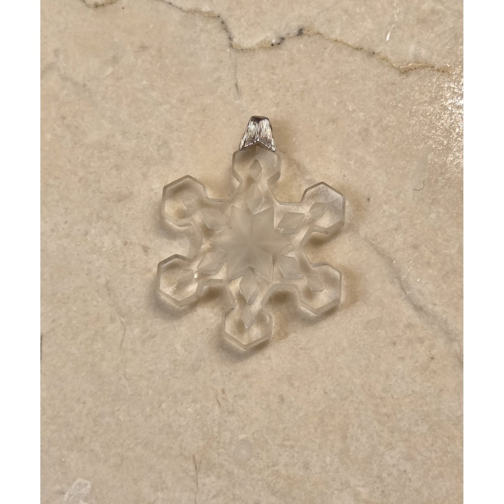 Vintage Swarovski Crystal Snowflake Pendant Or‎ Ornament